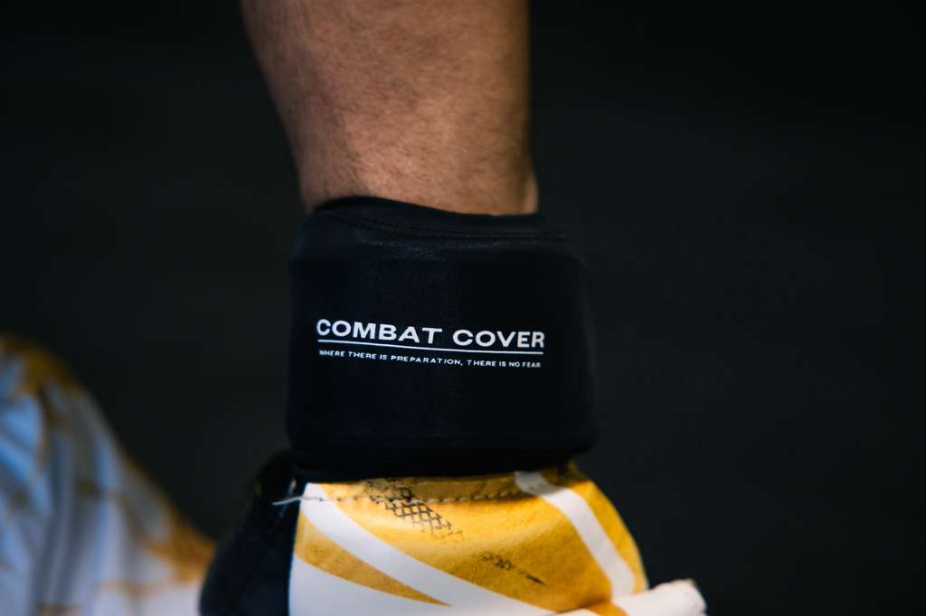 Combat Cover wristband — engineered materials in detail